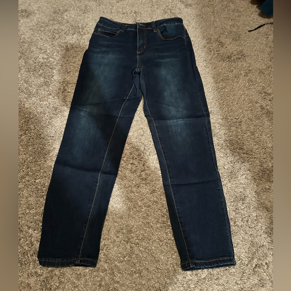 Tahari Dark Blue Straight Men's Jeans